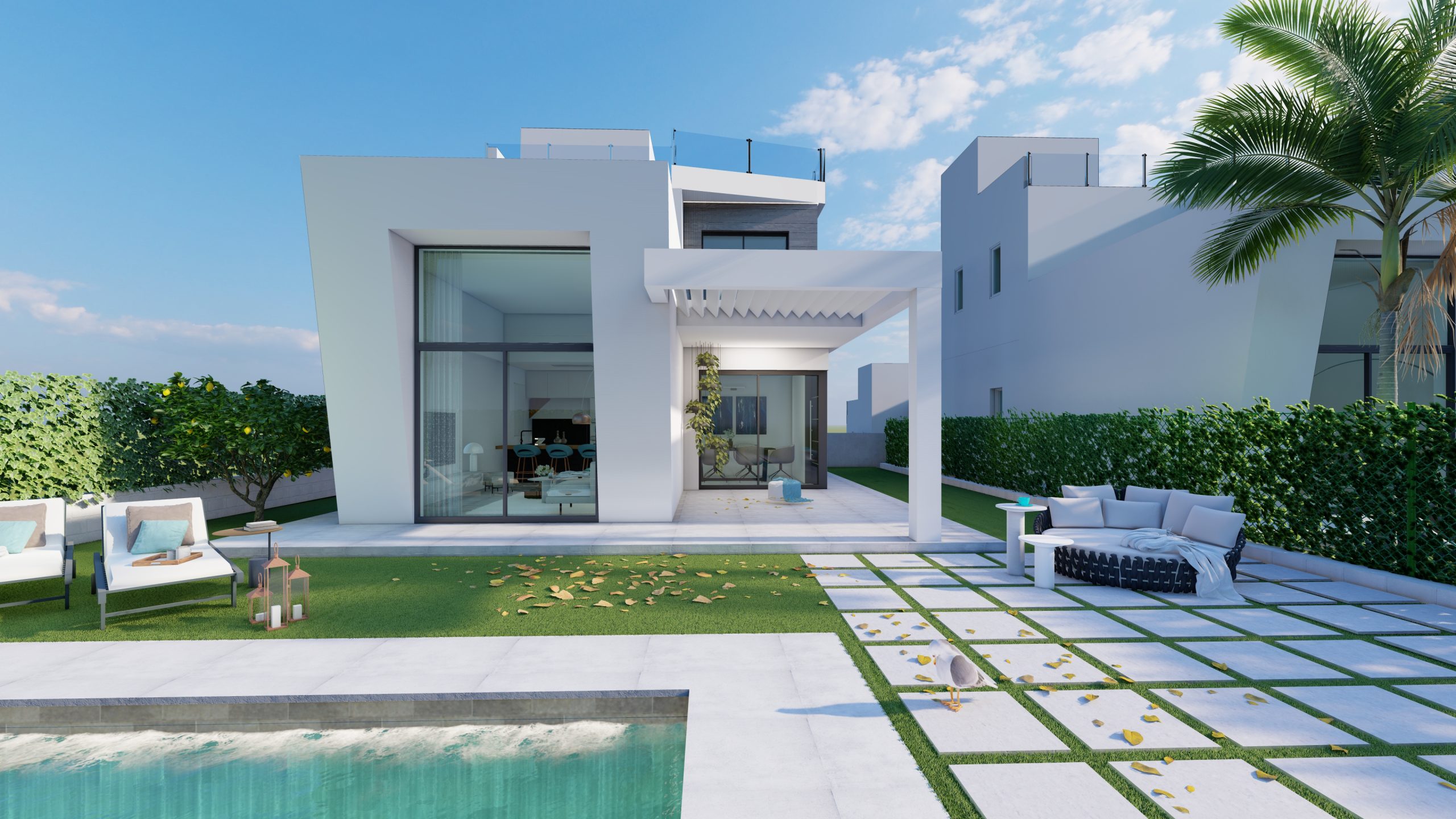 Luxury villa with sea views in Finestrat | Walking distance to golf